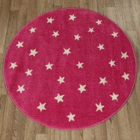 Ковер Funky Top Starf pink круг