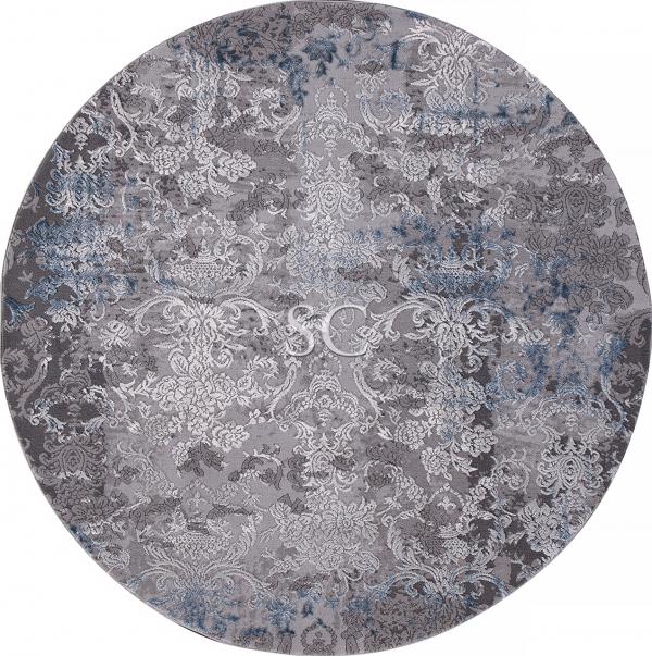 Ковер Armina 03852 blue/blue круг