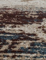 Ковер Quantum 3002B brown/brown овал