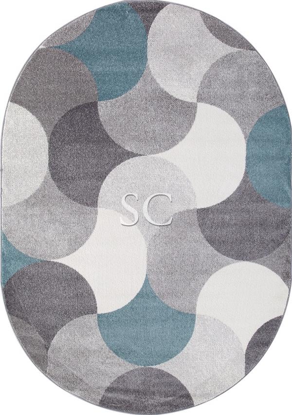 Ковер Merinos Sofit 2257 light grey овал
